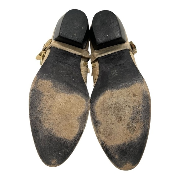 Anine Bing Bianca Tan Suede Studded Harness Casual Bohemian Ankle Boots Women 39 - Picture 12 of 15